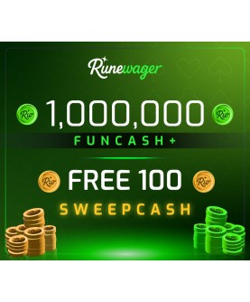 Runewager 1000000 Fun Cash + FREE 100 Sweep Cash Key GLOBAL